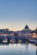 Ponte Sant'Angelo (Bridge of Hadrian) in Rome, Italy,