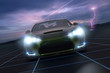 Sportscar on Track 3D