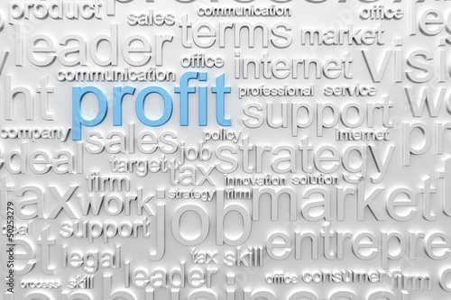 Illustration: Business text background Business text background