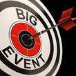 Big Event Target Shows Celebrations And Parties