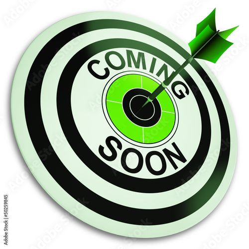 Illustration: Coming Soon Target Shows New Product Announcement Coming Soon Target Shows New Product Announcement