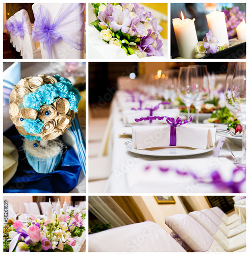 Photo: Wedding decorations collage Wedding decorations collage