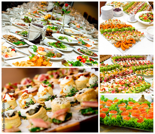 Photo: Collage of appetizers Collage of appetizers