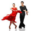 Beautiful Latino dancers in action