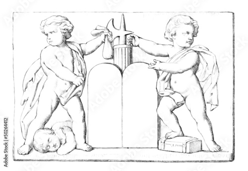 Illustration: Page Ornament - Allegory : Crime Page Ornament - Allegory : Crime