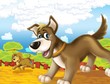 The life on the farm - illustration for the children