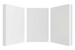 blank book isolated on white background