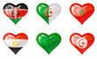 Flags heart
