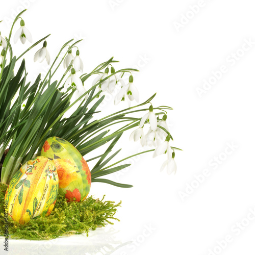 Photo: Osterei mit Schneeglöckchen Osterei mit Schneeglöckchen