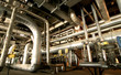 Industrial zone, Steel pipelines and cables