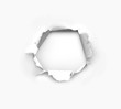 Hole in paper