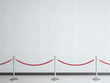 stanchions in gallery