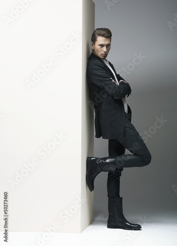 Photo: Serious look of a calm man Serious look of a calm man