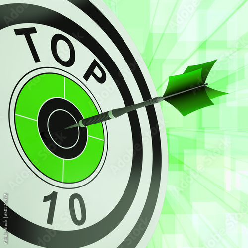 Illustration: Top Ten Target Shows Successful Ranking Award Top Ten Target Shows Successful Ranking Award