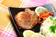 Photo: Grilled meat with salad Grilled meat with salad