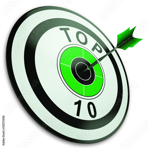 Illustration: Top Ten Button Shows Best Rated Top Ten Button Shows Best Rated