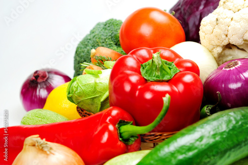 Photo: Different raw vegetables Different raw vegetables