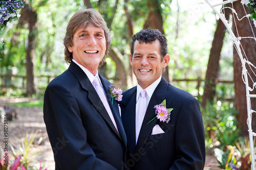 Photo: Handsome Gay Wedding Couple Handsome Gay Wedding Couple