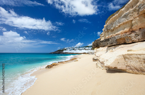 Photo: Cupecoy Beach on St Martin Caribbean Cupecoy Beach on St Martin Caribbean