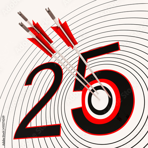 Illustration: 25 Shows 25th Anniversary Or Twenty fifth Birthday 25 Shows 25th Anniversary Or Twenty fifth Birthday