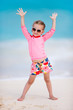 Cute little girl at beach
