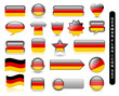 GERMAN FLAG ICON SET (german jersey soccer football icons stamp)