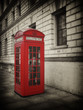 Vintage Style Red Phone Box in London