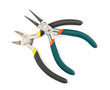 Foto: Round-pliers and nippers on white Round-pliers and nippers on white