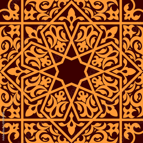 Vector: Arabic and islamic seamless ornament Arabic and islamic seamless ornament