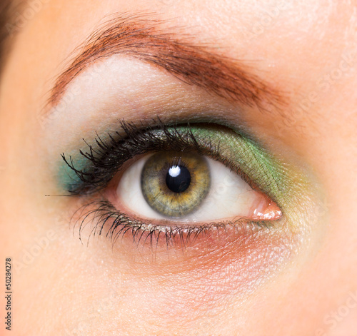 Photo: Woman's green eye Woman's green eye