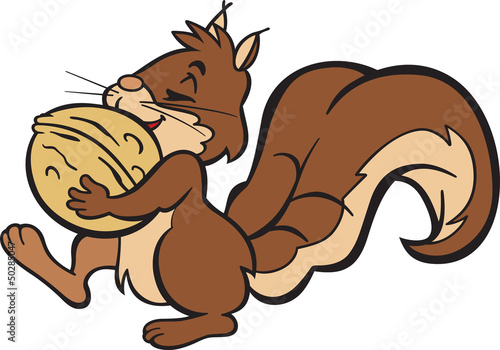 Vector: Satisfied Squirell Satisfied Squirell