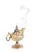 Aladdin magic lamp isolated on white
