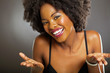 cute african american woman
