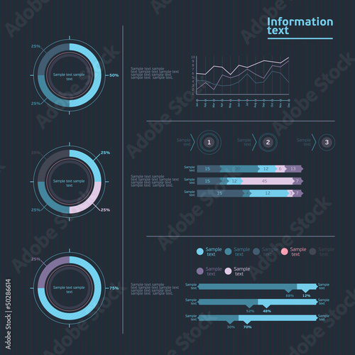 Vector: Set of infographic elements. Set of infographic elements.