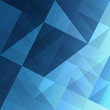 Abstract triangles blue background. Vector, EPS10