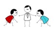 businessman fight
