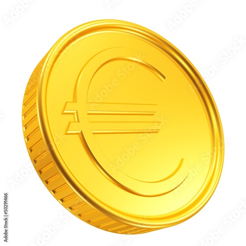 Illustration: große Euro-Goldmünze große Euro-Goldmünze