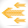 yellow fish make arrow shape