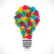 color bulb design with bulb