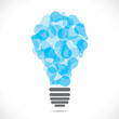 abstract blue bulb