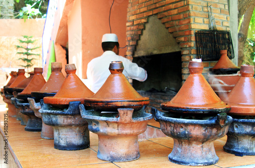 Photo: Moroccan ceramic cookware - tajines Moroccan ceramic cookware - tajines