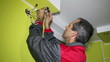 Man Installing Ceiling Led Light