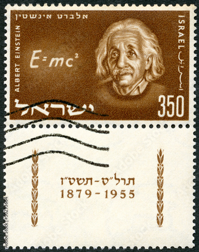 Photo: ISRAEL - 1956: shows Albert Einstein (1879-1955) ISRAEL - 1956: shows Albert Einstein (1879-1955)