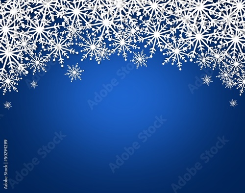 Illustration: Snowflakes on shiny background Snowflakes on shiny background