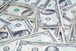 US dollars background , artistic processed and toned photo