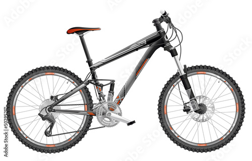 Vector: Mountain bike full-suspension Mountain bike full-suspension