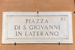 Targa Piazza San Giovanni in Laterano Roma Italy
