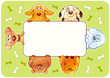 Vector: Funny dogs frame Funny dogs frame