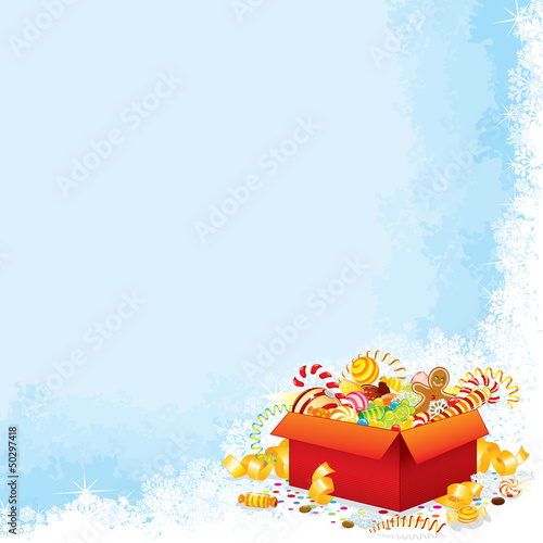 Vector: Winter Christmas Frame. Winter Christmas Frame.