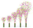 Décoration Confettis Couleurs